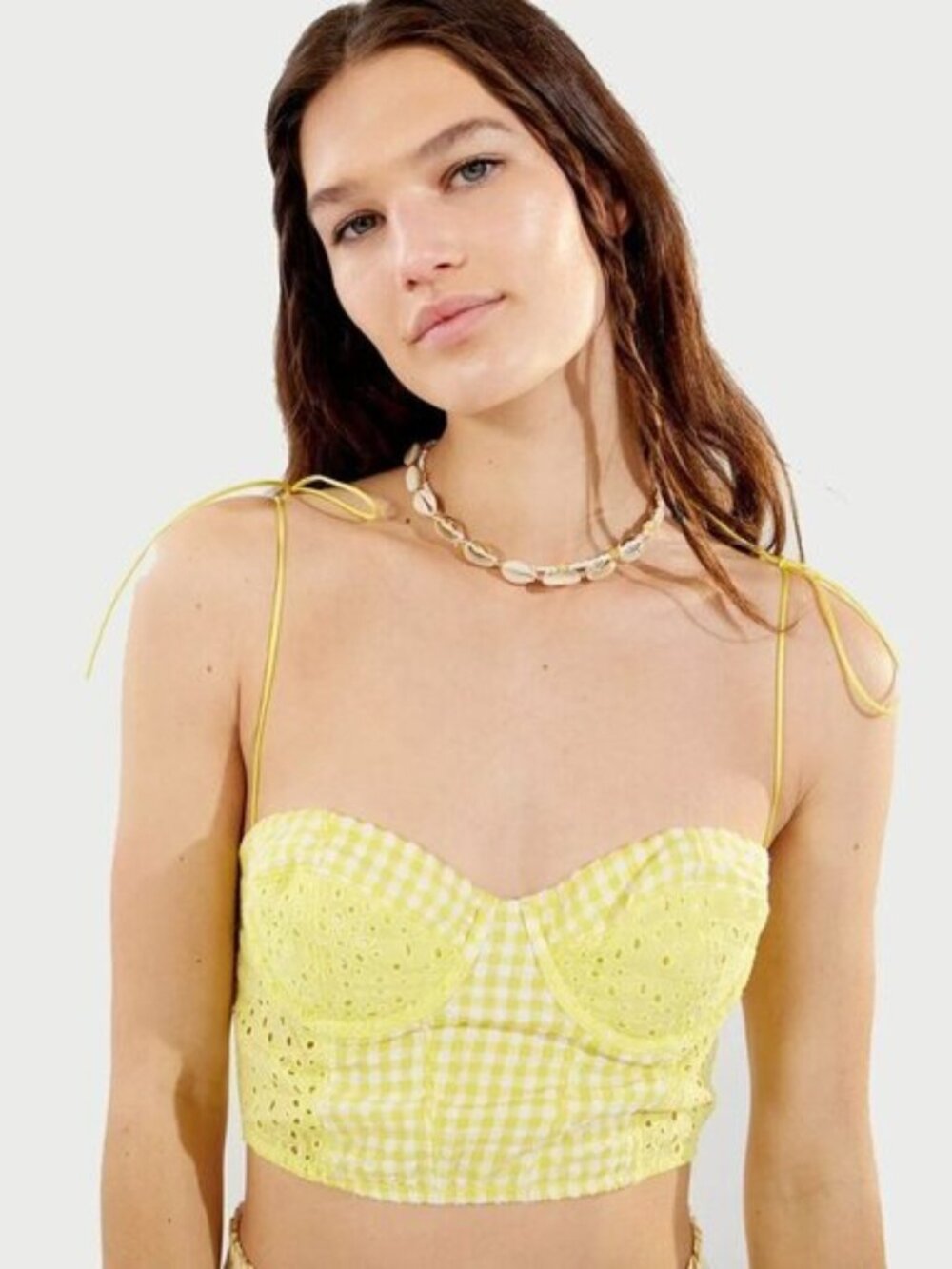 Urban Outfitters Sweet On You Gingham Bustier
